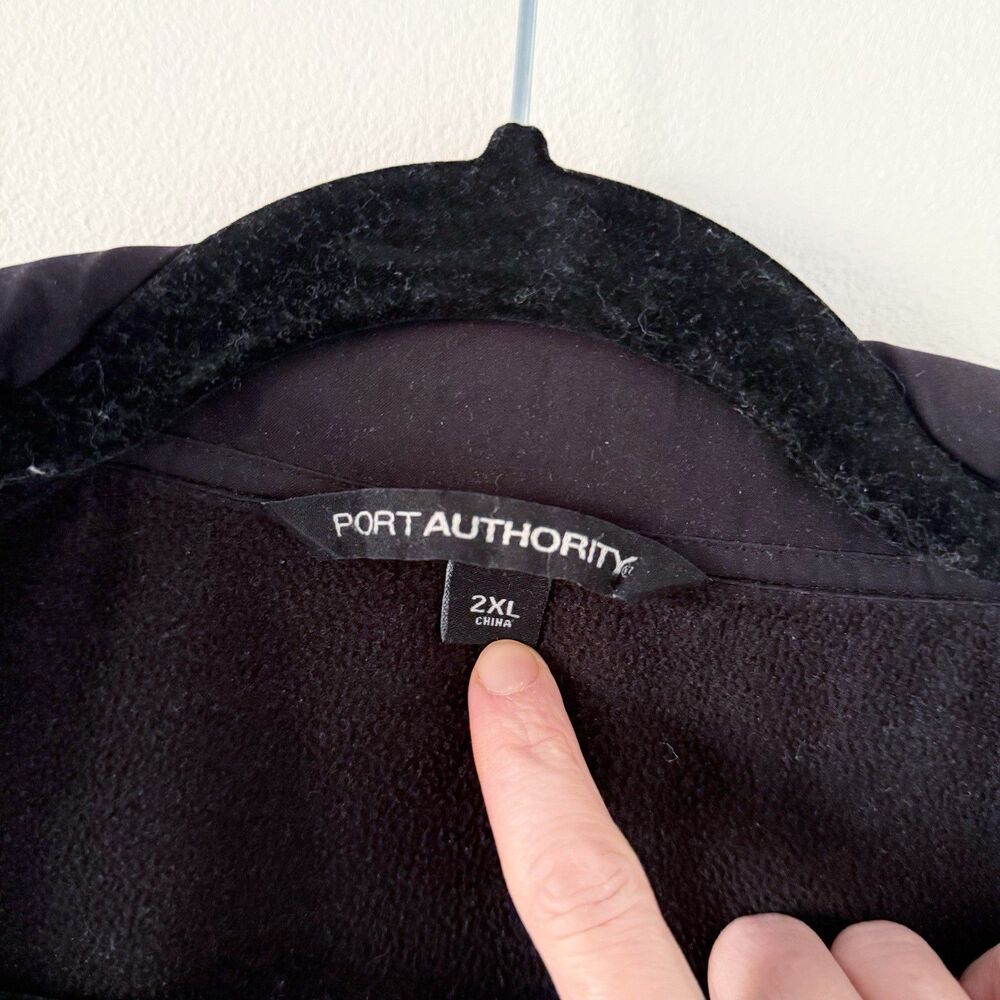 State Farm Black Jacket Embroidered Port Authority Sz 2XL XXL Pockets Soft Shell - Picture 8 of 16